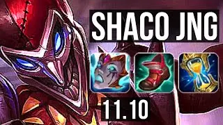 SHACO vs EKKO (JUNGLE) | 10/0/8, 1700+ games, Legendary, 1.2M mastery | NA Master | v11.10