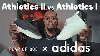 Кроссовки adidas Fear of God Basketball I Cream White x Basketball II Low Night Brown (распаковка...