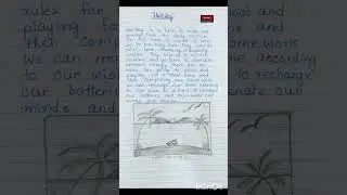 English short essay for kids/paragraph on holidays /rume's Cottage#shorts #essay