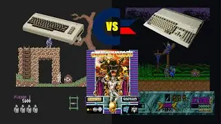 C64 vs Amiga 500 - Ghouls 'n Ghosts - Comparison