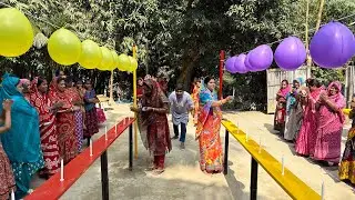 টানটান উত্তেজনায় পাল্লা দিয়ে কে আগে দিয়াশলাই দিয়ে মোমবাতি জ্বালিয়ে বেলুন ফাটিয়ে হবে আজকের বিজয়ী ?