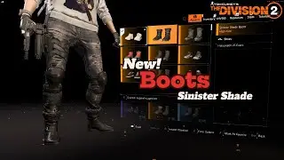 New! (Project Chain) Boots Sinister Shade | The Division2