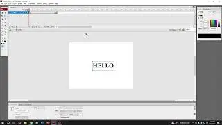 HOW TO TEXT MOTION TWEEN (Adobe Flash CS3 Professional)