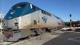 Amtrak Coast Starlight Train #11 on the Coast Subdivision on Edes Ave in Oakland CA GEVO is on 11