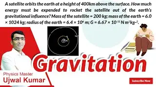 A satellite orbits the earth at a height of 400km above the surface. How much energy must be expende