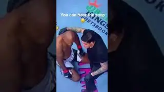 (SOUND ON) Jacare breaks his arm 😱