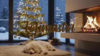 White Dog by the Fire | Cozy Lo-Fi Home by Lofimaster