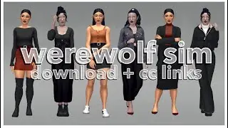 Werewolf Sim | Simblreen Monster Mash Collab! | The Sims 4 CAS
