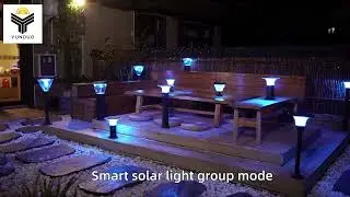 [Yunduo Lighting] Solar decorative light intelligent graffiti APP control. #SolarOutdoorLight