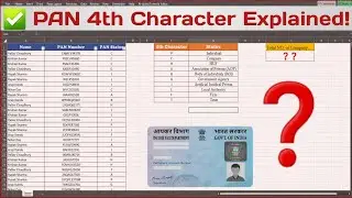 📌 How to Find Company Status from PAN in Excel?// Excel Data Cleaning #pancard #excel #excelformula