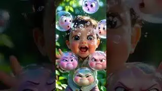 Magic Bubble Baby 😍 #trendingshorts #viralshort #views #cartoon #family #growth #like #share #viral