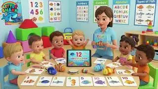 Learning About Fish at School 🐟🏫 | Fun Kids Song | Toddlers, preschool & kindergarten kids