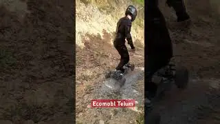 Ecomobl Telum BA Off-road electric skateboard challenges all terrains#mountainboard#skateboarder