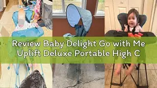 Review Baby Delight Go with Me Uplift Deluxe Portable High Chair, Indoor and Outdoor,Slate Grey