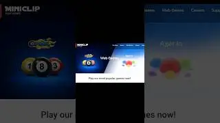 Miniclip now ONLY has 2 GAMES