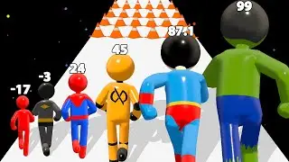 TALL HERO: Superhero Games - Level Up Runner (Scale Man Run) #tallmanrun Noob Pro Hacker