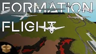 Large Formation Flight || Roblox Plane Crazy