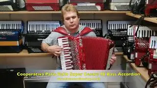 Cooperativa Paris Ballo Cesare 96 Bass Accordion