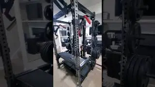 REP/ Rogue Hybrid Rack // My new setup! #homegym #homegymsetup #homegymtour