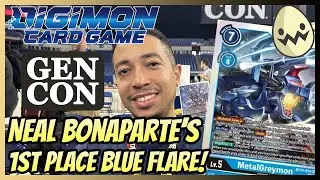 Digimon Card Game: Gen Con Regionals! Neal Bonaparte's 1st Place Blue Flare!