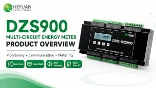 Smart DIN Rail Energy Meter for Multi-Circuit Monitoring | DZS900 by Heyuan Intelligence