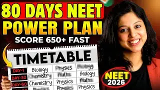 Last 80 Days for NEET 2026 ⚠️ Do THIS to Cross 650+ (No Panic Plan) DR VA-NEE-NI