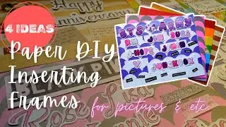 4 DIY Ideas of Making Layered Inserting Frame for Pictures and Etc. #recycled #diy
