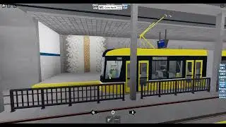 Roblox Nid's Buses & Trams linia M1 Skoda 40T *wykolejenie*