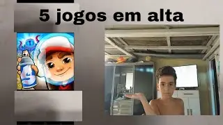Jogando 5 jogos na aba em alta