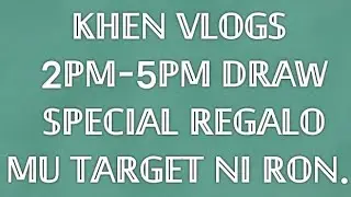 2PM-5PM DRAW SPECIAL REGALO || MU TARGET TA RON SALIG LANG || JANUARY 10,2026