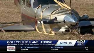 Authorities: Plane makes emergency landing at Savannah golf course with help of parachute