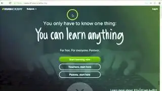 How to Sign-up for Khan Academy
