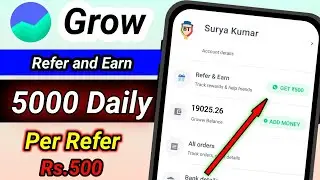Refer and earn app।New earning app today।Groww refer and earn new update।2023 Tech Surya