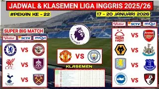 English Premier League Schedule 2026 Week 22 - Man United vs Man City - Liverpool vs Burnley - EP...
