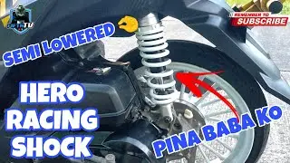 HOW TO INSTALL REAR SHOCK - MIO I 125 - HERO SHOCK ABSORBER - SEMI LOWERED