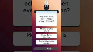 Lunar Eclipse Quiz#quiz #lunar #eclipse #geography #science #ytshort #moon #riddles #gk