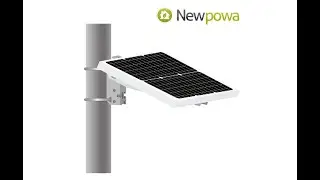 Newpowa Universal Angle Adjustable Mounting Bracket Single Arm Pole, Wall and Ground Mounts-Overview