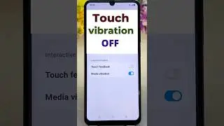 Touch vibration kaise band kare || How to turn off vibration on touch || touch vibration off Android
