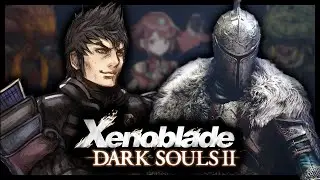 🔴 Xenoblade 2 but every time they say Aegis it swaps to a Dark Souls 2 Playthrough until death!