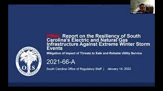 Final Report on the Resiliency of South Carolina&rsquo;s Electrical and Natural Gas Infrastructure