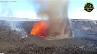 🌋 Kilauea tornado-like vortices of volcanic pumice, ash, and dust 2.9.25