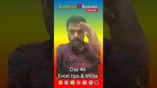 Day 46- Game Changer Excel tricks #shorts #excelcourse #youtubeshorts