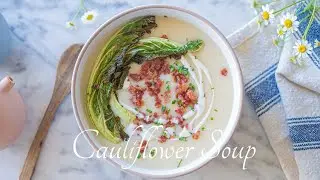 Cauliflower Soup | Hearty Cheesy Soup | Tiara's Home Kitchen