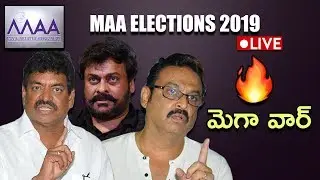 LIVE :MAA Elections 2019 | Shivaji Raja Vs Naresh | All For All