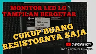 MONITOR LED LG 20M39H GAMBAR GETAR