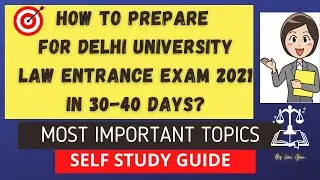 How to prepare for DU LLB Entrance Exam 2021|1 month Strategy DU LLB entrance 2021|DU LLB Syllabus