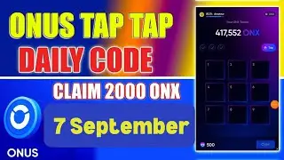 ONUS Tap Tap Daily Code | ONX Daily Code Today | ONUS Code @ONUSFinance
