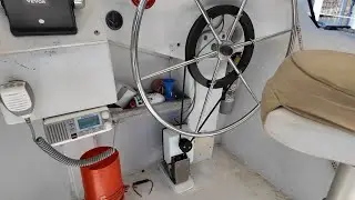 CPT Auto Pilot - wheel drive - on a PDQ 36' sailboat. Easy to install, reliable, low power draw.