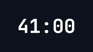 41 Minutes Countdown Timer | Gentle Alarm & Visual Effect | Timer for Workouts, Reminders, Tasks