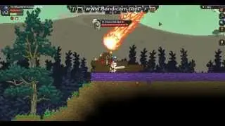 Starbound. Уничтожение босса Дракон.
